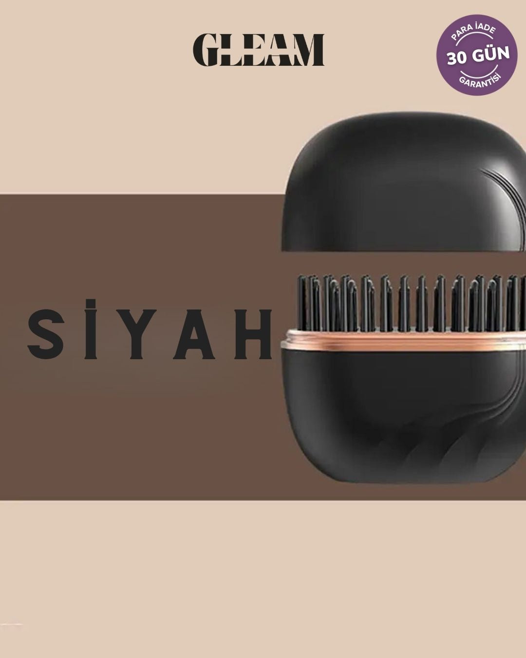 Gleam & Comb Mini Saç Düzleştirici Tarak