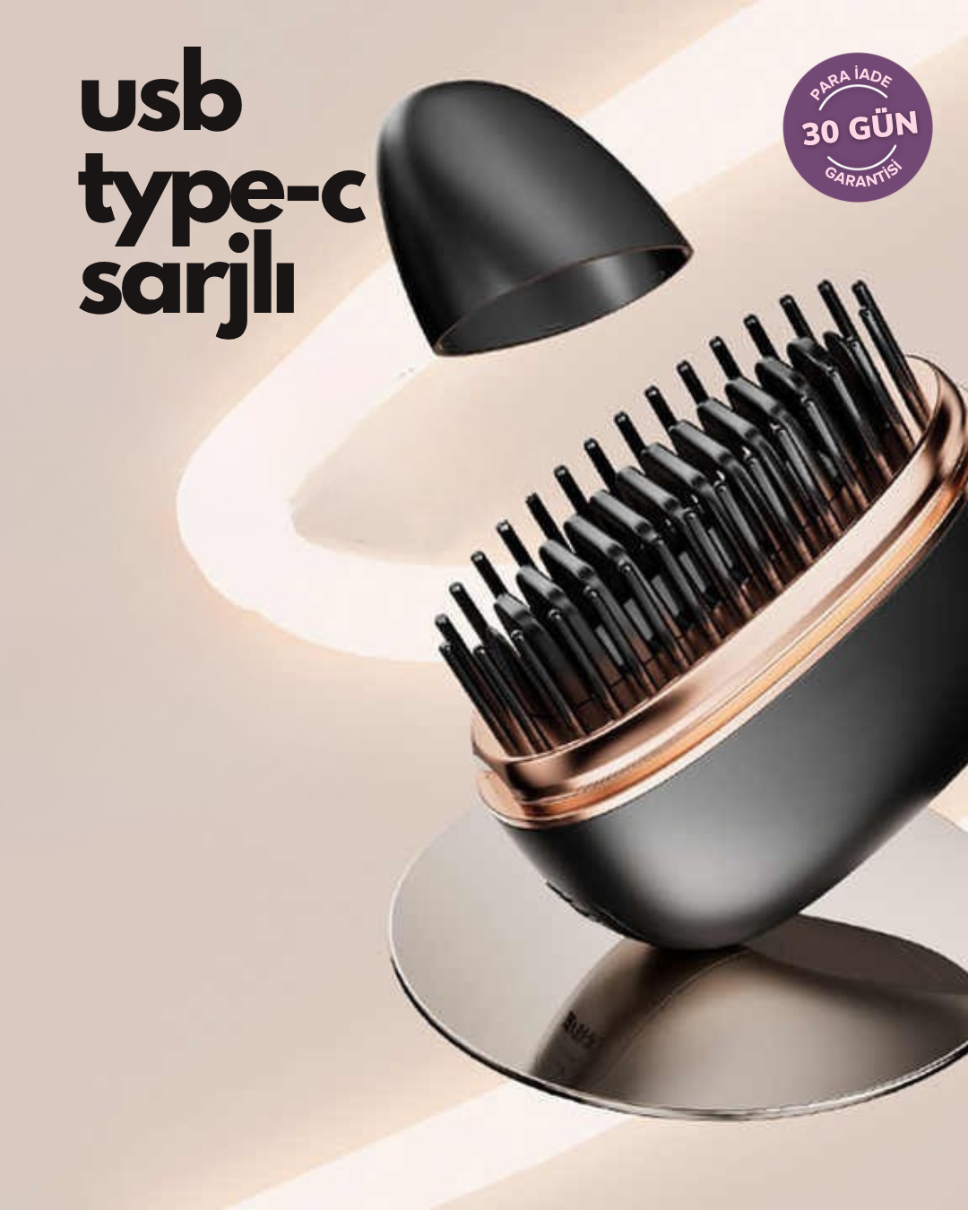Gleam & Comb Mini Saç Düzleştirici Tarak