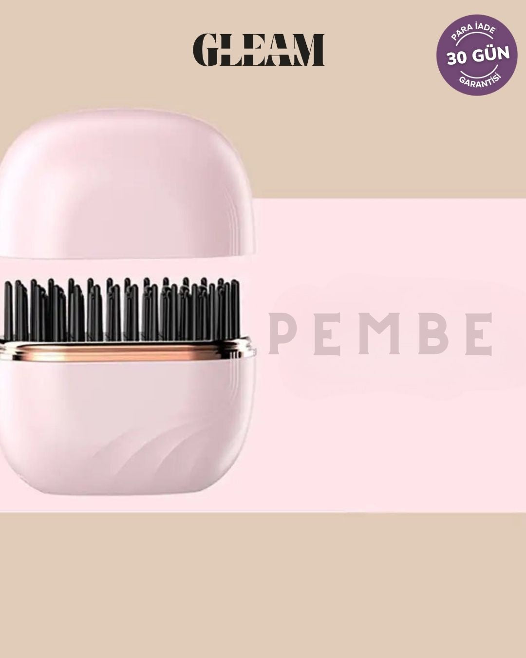 Gleam & Comb Mini Saç Düzleştirici Tarak